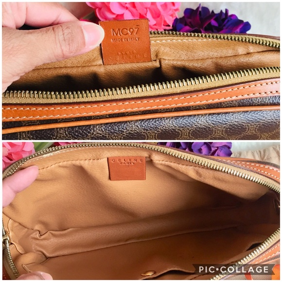 Authentic Celine Brown Macadam Clutch Bag - Picture 6 of 8